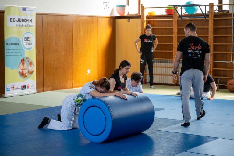 Erasmus+ BE JUDO IN prikaz vadbe za judoiste s cerebralno paralizo