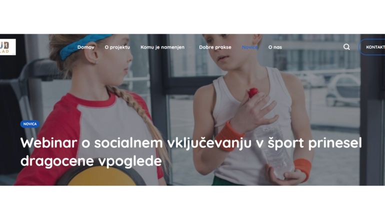 Simbolna slika webinarja Hud Sklad - Webinar o socialnem vključevanju v šport.