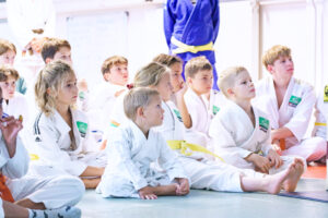 Fotografija iz delavnice Erasmus+ Be Judo Zen, Judo klub Sankaku Ljubljana, 10. oktober 2025.